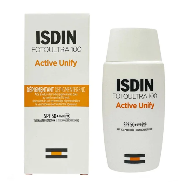 کرم ضدآفتاب بدون رنگ ایزدین SPF50 مدل FOTOULTRA 100 ACTIVE UNIFY ‌مناسب انواع پوست، حجم 50 102686621